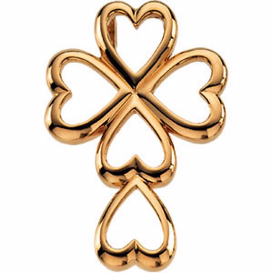 R41533:100001:P Cross & Heart Pendant