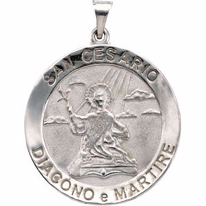 R41542:100002:P Sterling Silver 24.5mm Round San Cesario Medal