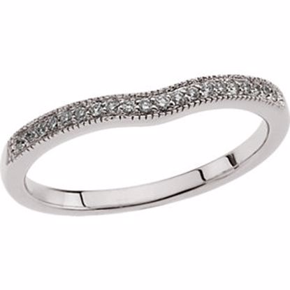 63942:60219:P 14kt White 1/10 CTW Diamond Band