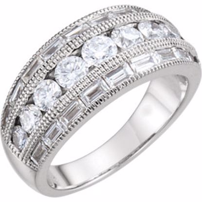 63960:60289:P 14kt White 2 CTW Diamond Anniversary Band