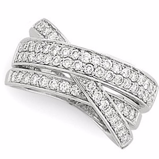 64042:60286:P 14kt White 1 CTW Diamond Anniversary Band