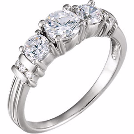 64143:20710:P 14kt White 1 1/6 CTW Diamond Anniversary Band