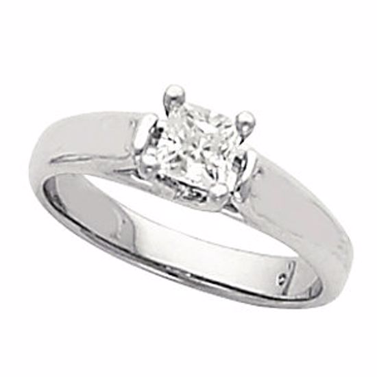 64151:20718:P Platinum 1/2 CTW Diamond Princess Woven Engagement Ring