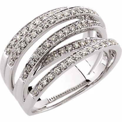 64395:100423:P 14kt White 1/2 CTW Diamond Fashion Ring