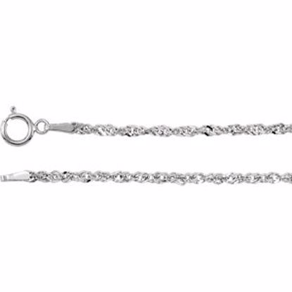 CH765:100004:P 14kt White 1.75mm Sparkling Singapore 16" Chain
