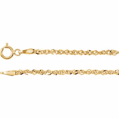 CH765:100005:P 14kt Yellow 1.75mm Sparkling Singapore 18" Chain
