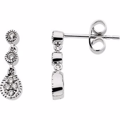 61548:2616200:P 14kt White 1/8 CTW Diamond Earrings