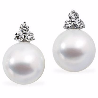 64477:2916060:P 18 Palladium White 3/8 CTW Diamond Semi-Mount Earrings for Pearls