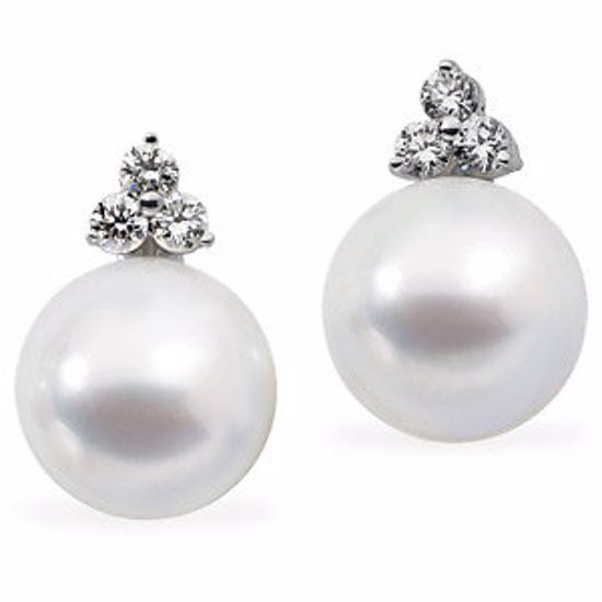 64477:2916060:P 18 Palladium White 3/8 CTW Diamond Semi-Mount Earrings for Pearls