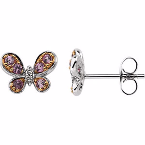 64494:600210:P Butterfly Earrings