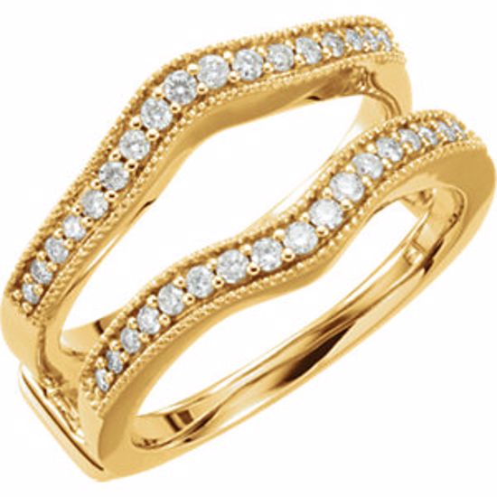 64855:60001:P 14kt Yellow 1/3 CTW Diamond Ring Guard