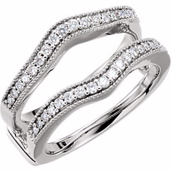 64855:60002:P 14kt White 1/3 CTW Diamond Ring Guard