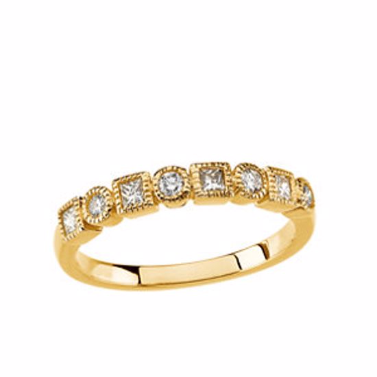 64622:100100:P 14kt Yellow 3/8 CTW Diamond Anniversary Band