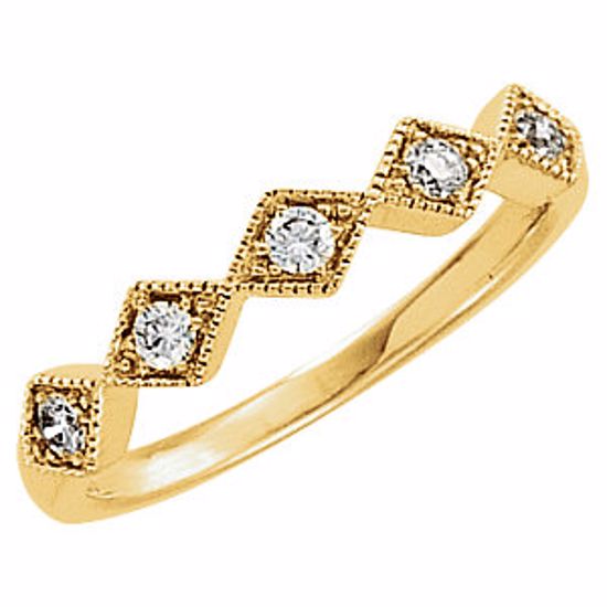 64635:100100:P 14kt Yellow 1/4 CTW Diamond Aniversary Band