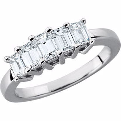 64986:5026:P 14kt White 1 1/4 CTW Diamond Anniversary Band