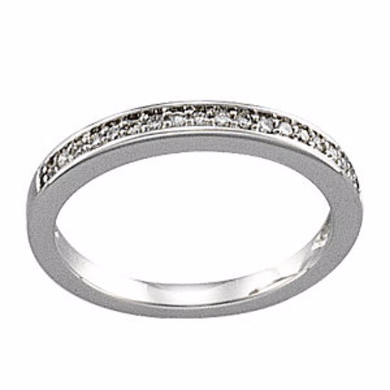 64722:60004:P 14kt White 1/6 CTW Diamond Band for 3.8mm Engagement Ring 