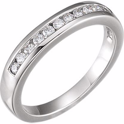 64758:60002:P 14kt White 1/5 CTW Diamond Band to 5.75mm Engagement Ring