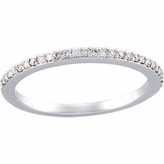 64766:60002:P 14kt White 1/8 CTW Diamond Band