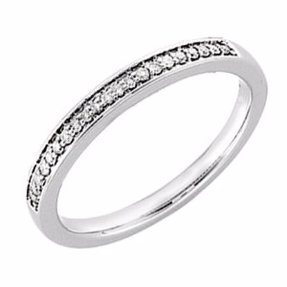 64939:60002:P 14kt White 1/10 CTW Diamond Band