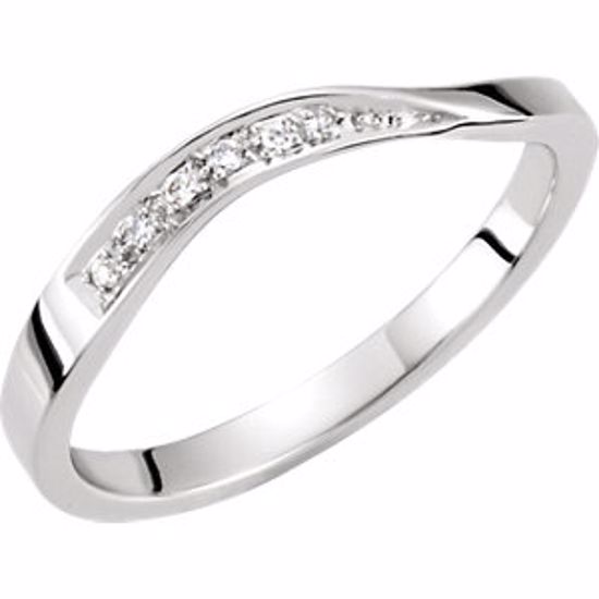 65064:60002:P Stackable Diamond Wave Ring