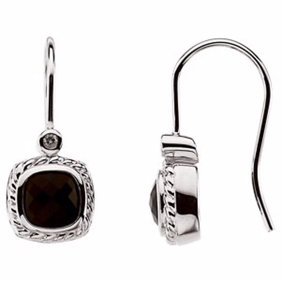 65320:100100:P Onyx & Diamond Earrings