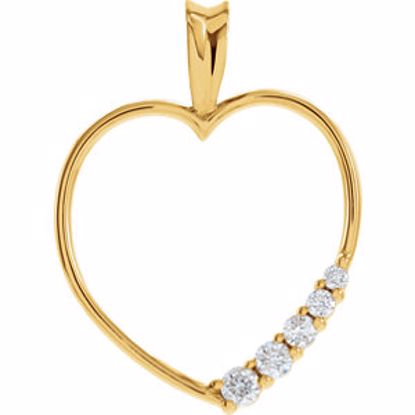 65402:100100:P Journey Diamond Heart Pendant