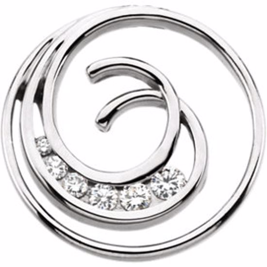 65394:100005:P Journey Diamond Spiral Pendant