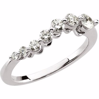 65453:60001:P 14kt White 1/2 CTW Journey Diamond Ring