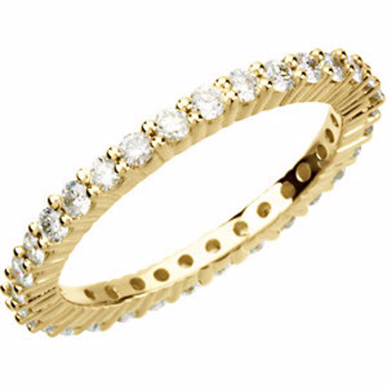 65460:100500:P 14kt Yellow 1 CTW Diamond Eternity Band Size 5.5