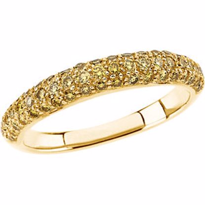 65414:60002:P 14kt Yellow 5/8 CTW Yellow Diamond Band