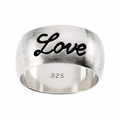 R43021:60002:P Sterling Silver Love Ring Size 5