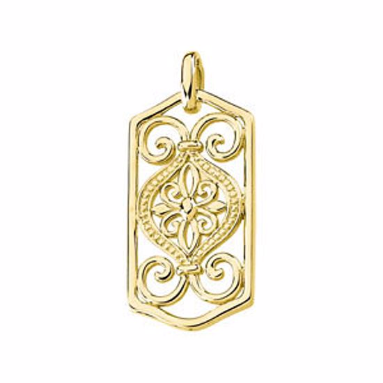 83650:100001:P Filigree Scroll Design Pendant