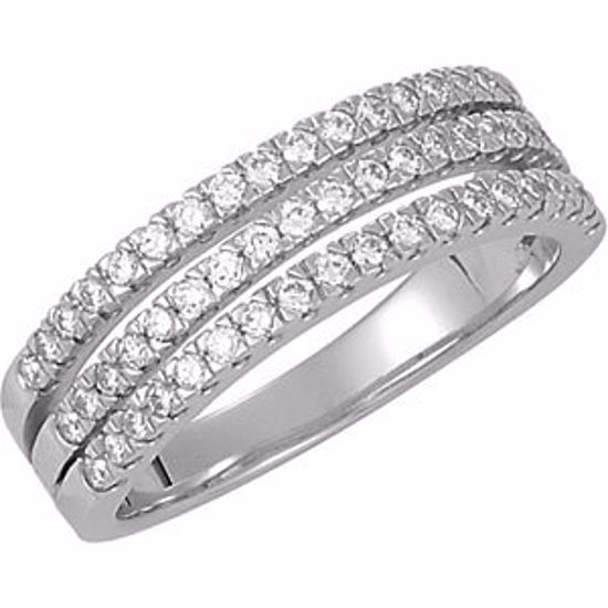 65654:60001:P 14kt White 5/8 CTW Diamond Anniversary Band