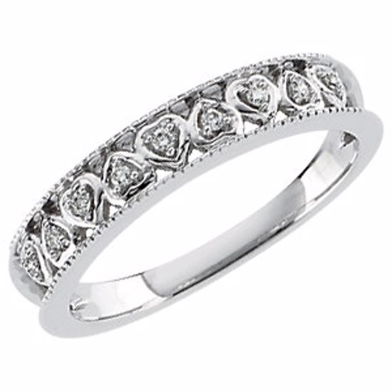 65581:60001:P 14kt White .05 CTW Diamond Anniversary Band