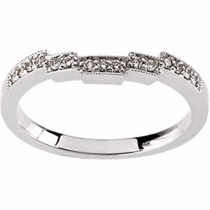 65507:60002:P 14kt White 1/8 CTW Diamond Band