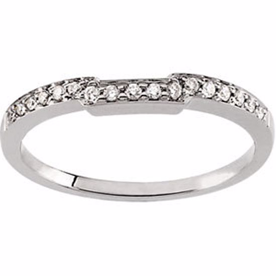 65508:60002:P 14kt White 1/6 CTW Diamond Band