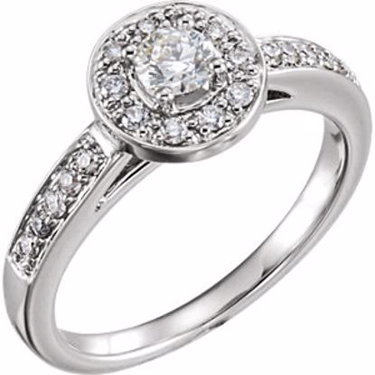 65625:60001:P Halo-Style Engagement Ring 