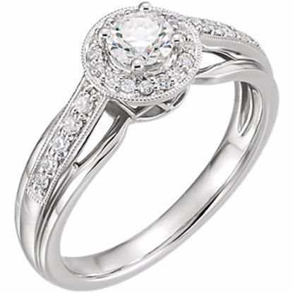 65626:60001:P 14kt White 1/2 CTW Diamond Engagement Ring 