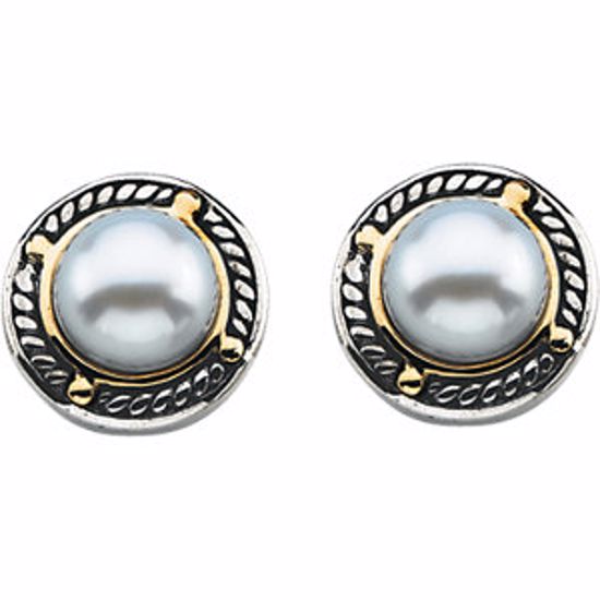 65812:60001:P Freshwater Cultured Pearl Earrings