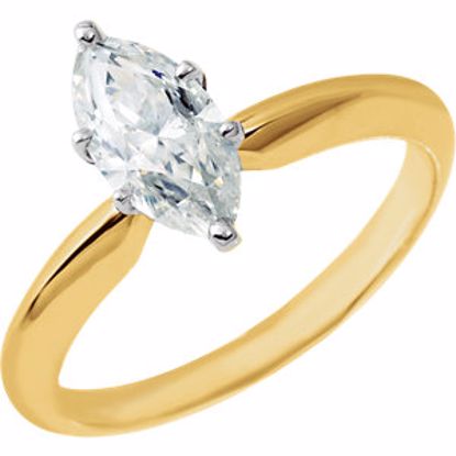 63235:289656:P 14kt Yellow 12x6mm Marquise Forever Classic™ Moissanite Engagement Ring