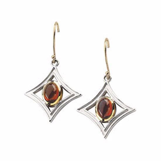 65978:60001:P Mozambique Garnet Earrings