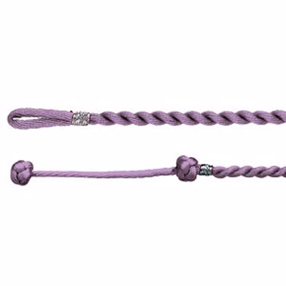 CH816:60001:P Lilac Satin Twist Necklace 3mm 