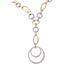 66077:60001:P Two-Tone Diamond Circle Necklace