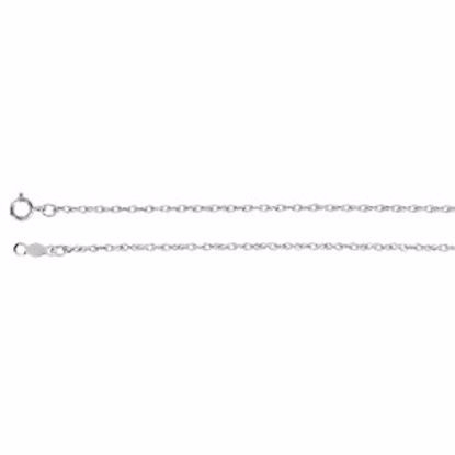 CH472:60001:P 14kt White 1.25mm Rope 16" Chain