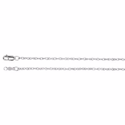 CH473:60001:P 14kt White 1.5mm Rope 16" Chain