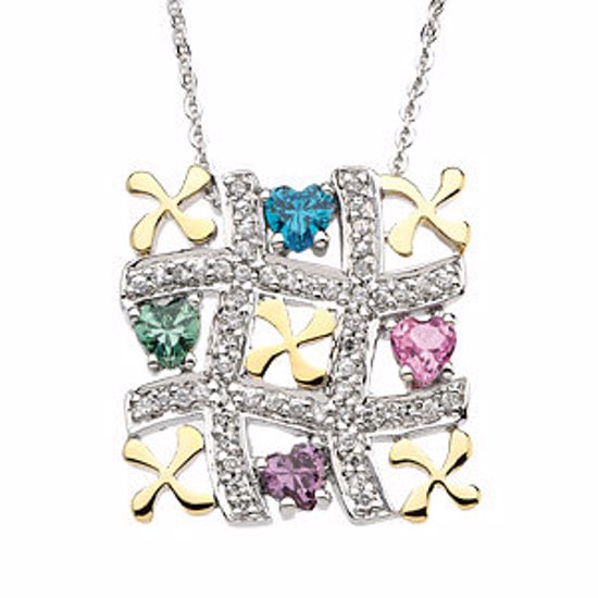 R41709KIT:60001:P Tic-Tac-Toe Necklace