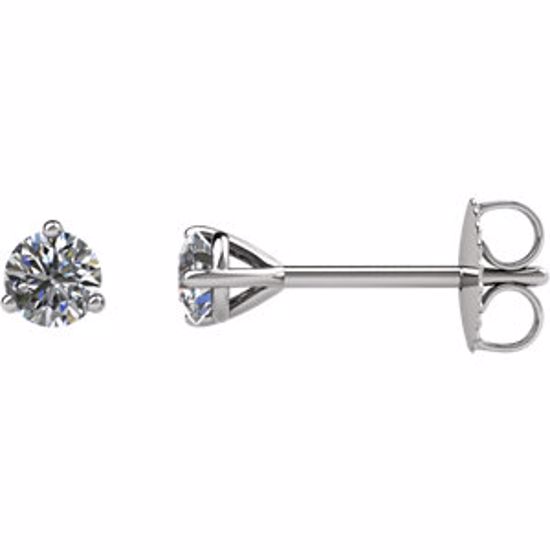 66229:60002:P 14kt White 1/5 CTW Diamond Friction Post Stud Earrings