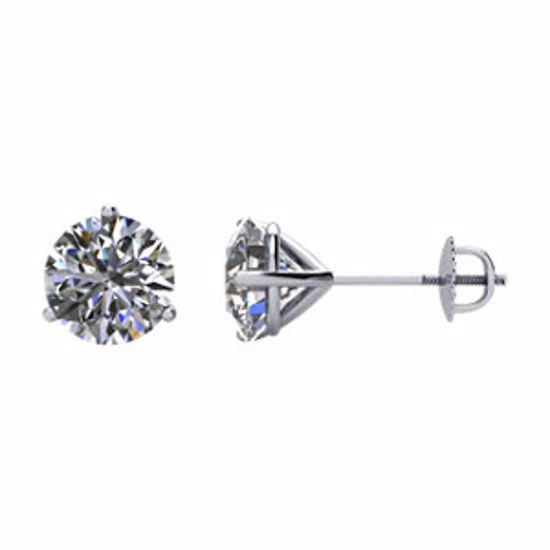 66234:60008:P 14kt White 1 1/2 CTW Diamond Earrings