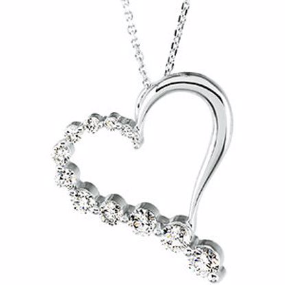 69023:658381:P Journey Diamond Heart Necklace