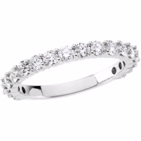 66387:100001:P 14kt White 1/2 CTW Diamond Band